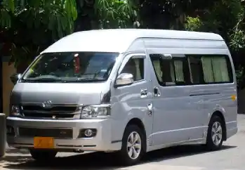 9 seater Toyota Commuter Grand Hiace Rental in Goa.