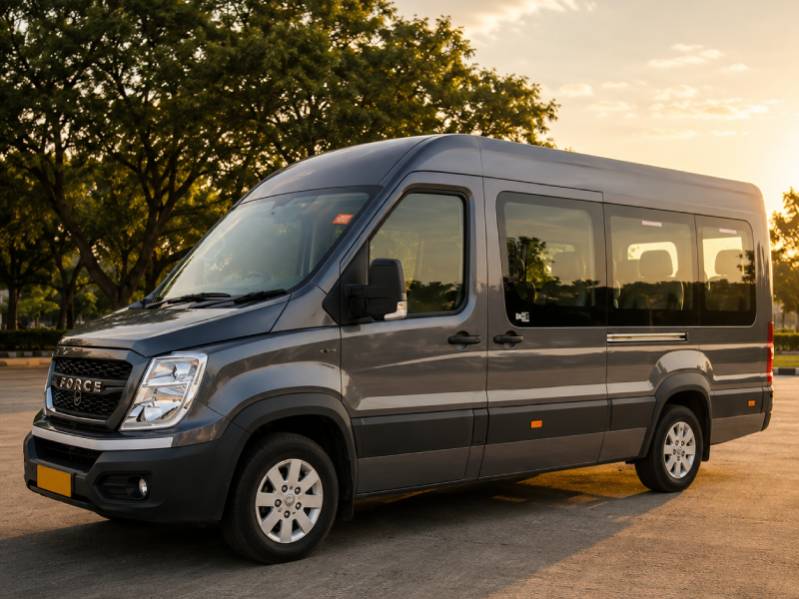 10 Seater Force Urbania Rental in Goa