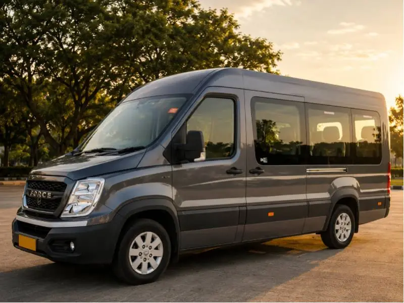 10 Seater Force Urbania Rental in Goa