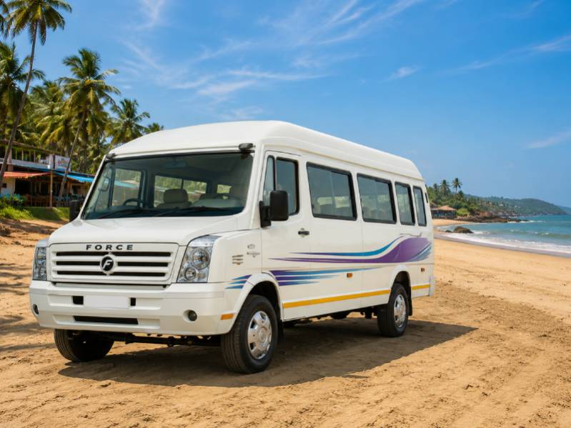 Rental Vasco Railway Station Tempo Traveller.